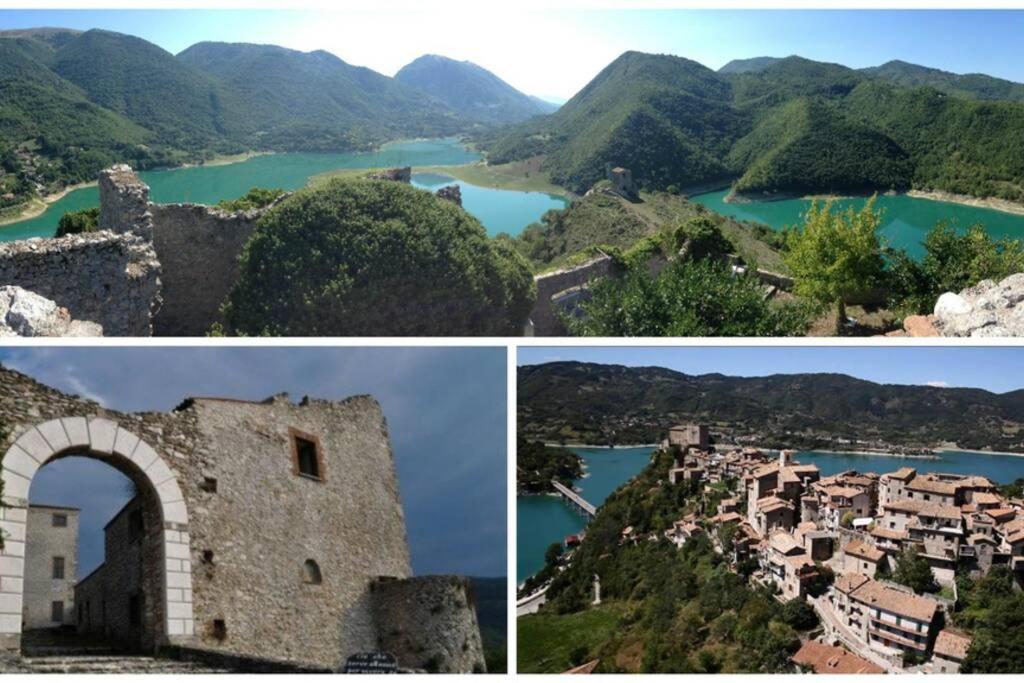Stanza Con Terrazzo Vista Lago - Lakeholiday Castel di Tora Dış mekan fotoğraf